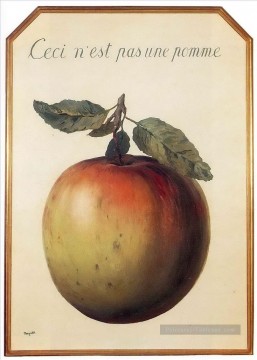 tu ne voleras pas Tableau Peinture - ce n’est pas une pomme 1964 Rene Magritte